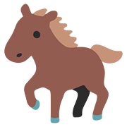 Emoji 🐎 Cavallo su Google Android 7.0.