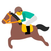 🏇 Emoji Corrida De Cavalos na Google Android 7.0.