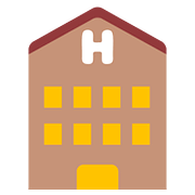 Émoji 🏨 Hôtel sur Google Android 7.0.