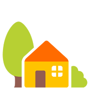 🏡 Emoji Haus mit Garten Google Android 7.0.