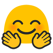 Emoji 🤗 Faccina Che Abbraccia su Google Android 7.0.