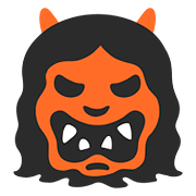 👹 Emoji Demonio Japonés Oni en Google Android 7.0.