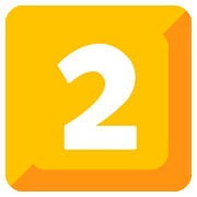 Emoji 2️⃣ Tasto: 2 su Google Android 7.0.