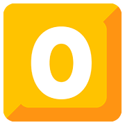 0️⃣ Emoji Tecla: 0 na Google Android 7.0.