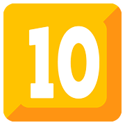 Emoji 🔟 Tasto: 10 su Google Android 7.0.
