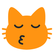 Émoji 😽 Chat Qui Fait Un Bisou sur Google Android 7.0.