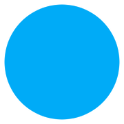 🔵 Emoji Círculo Azul Grande en Google Android 7.0.