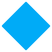 Émoji 🔷 Grand Losange Bleu sur Google Android 7.0.