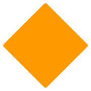 Emoji 🔶 Rombo Arancione Grande su Google Android 7.0.