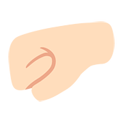 Emoji 🤛🏻 Pugno A Sinistra: Carnagione Chiara su Google Android 7.0.