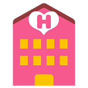 Émoji 🏩 Love Hotel sur Google Android 7.0.