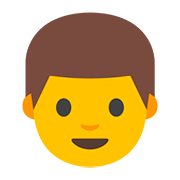 Émoji 👨 Homme sur Google Android 7.0.