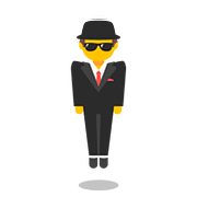 Emoji 🕴️ Uomo Con Completo Che Levita su Google Android 7.0.