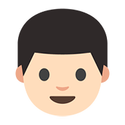 👨🏻 Emoji Hombre: Tono De Piel Claro en Google Android 7.0.