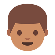 Émoji 👨🏽 Homme : Peau Légèrement Mate sur Google Android 7.0.