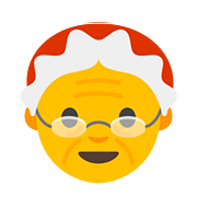 Emoji 🤶 Mamma Natale su Google Android 7.0.