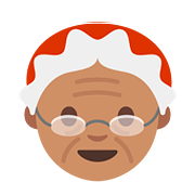 Émoji 🤶🏽 Mère Noël : Peau Légèrement Mate sur Google Android 7.0.