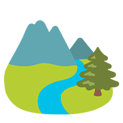 Emoji 🏞️ Parco Nazionale su Google Android 7.0.