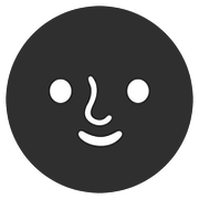 Emoji 🌚 Faccina Luna Nuova su Google Android 7.0.