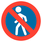 🚷 Emoji Prohibido El Paso De Peatones en Google Android 7.0.