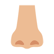 Emoji 👃🏼 Naso: Carnagione Abbastanza Chiara su Google Android 7.0.