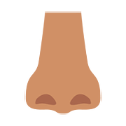 Emoji 👃🏽 Naso: Carnagione Olivastra su Google Android 7.0.