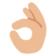 Emoji 👌🏼 Mano Che Fa OK: Carnagione Abbastanza Chiara su Google Android 7.0.