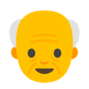 Emoji 👴 Uomo Anziano su Google Android 7.0.