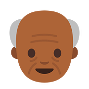 Émoji 👴🏾 Homme âgé : Peau Mate sur Google Android 7.0.