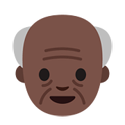 Émoji 👴🏿 Homme âgé : Peau Foncée sur Google Android 7.0.