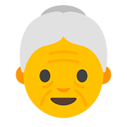 Émoji 👵 Femme âgée sur Google Android 7.0.