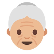 Emoji 👵🏼 Donna Anziana: Carnagione Abbastanza Chiara su Google Android 7.0.