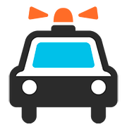 🚔 Emoji Vorderansicht Polizeiwagen Google Android 7.0.