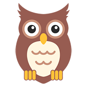 Emoji 🦉 Gufo su Google Android 7.0.
