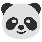 Emoji 🐼 Panda su Google Android 7.0.