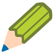 Emoji ✏️ Matita su Google Android 7.0.
