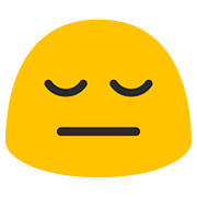 😔 Emoji Rosto Deprimido na Google Android 7.0.
