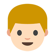 👱🏻 Emoji Pessoa: Pele Clara E Cabelo Louro na Google Android 7.0.