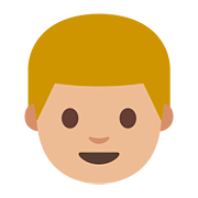 👱🏼 Emoji Person: mittelhelle Hautfarbe, blondes Haar Google Android 7.0.
