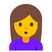 🙎 Emoji Pessoa Fazendo Bico na Google Android 7.0.
