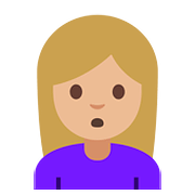 🙎🏼 Emoji schmollende Person: mittelhelle Hautfarbe Google Android 7.0.