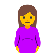 Émoji 🤰 Femme Enceinte sur Google Android 7.0.