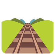🛤️ Emoji Vía De Tren en Google Android 7.0.