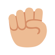 Emoji ✊🏼 Pugno: Carnagione Abbastanza Chiara su Google Android 7.0.