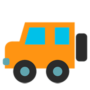 Emoji 🚙 SUV su Google Android 7.0.