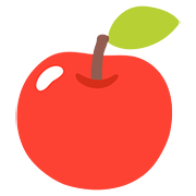 🍎 Emoji Manzana Roja en Google Android 7.0.