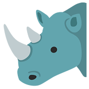 Émoji 🦏 Rhinocéros sur Google Android 7.0.