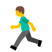Emoji 🏃 Persona Che Corre su Google Android 7.0.