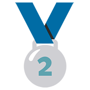 Emoji 🥈 Medaglia D’argento su Google Android 7.0.