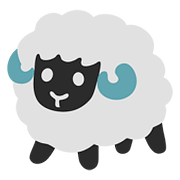 Émoji 🐑 Mouton sur Google Android 7.0.